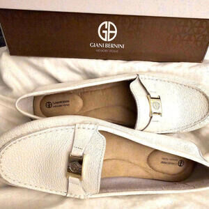 Giani Bernini Loafers 10 Women Dailyn‎ White Memory Foam